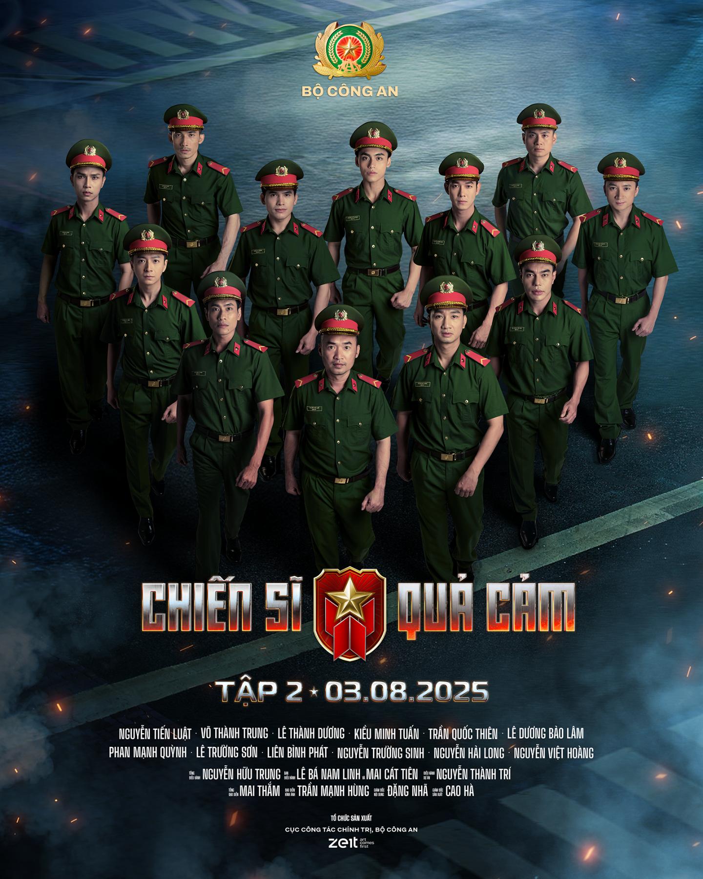POSTER TẬP 2 Dàn cast Chiến sĩ quả cảm gây sốt với loạt ảnh mặc cảnh phục