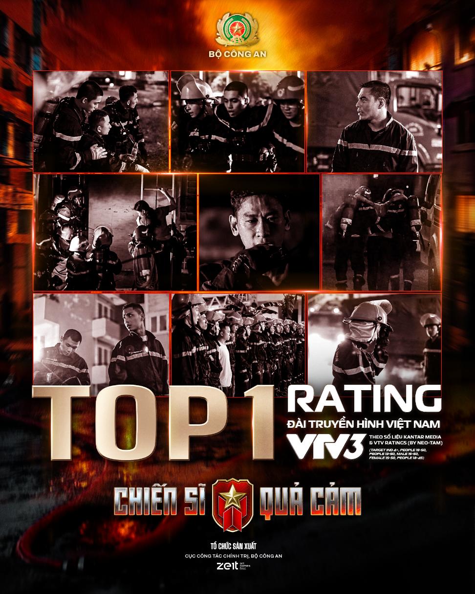 CSQC TOP 1 RATING VTV3 Chiến Sĩ Quả Cảm vượt mốc 1 tỷ lượt xem đa nền tảng sau 3 tập phát sóng