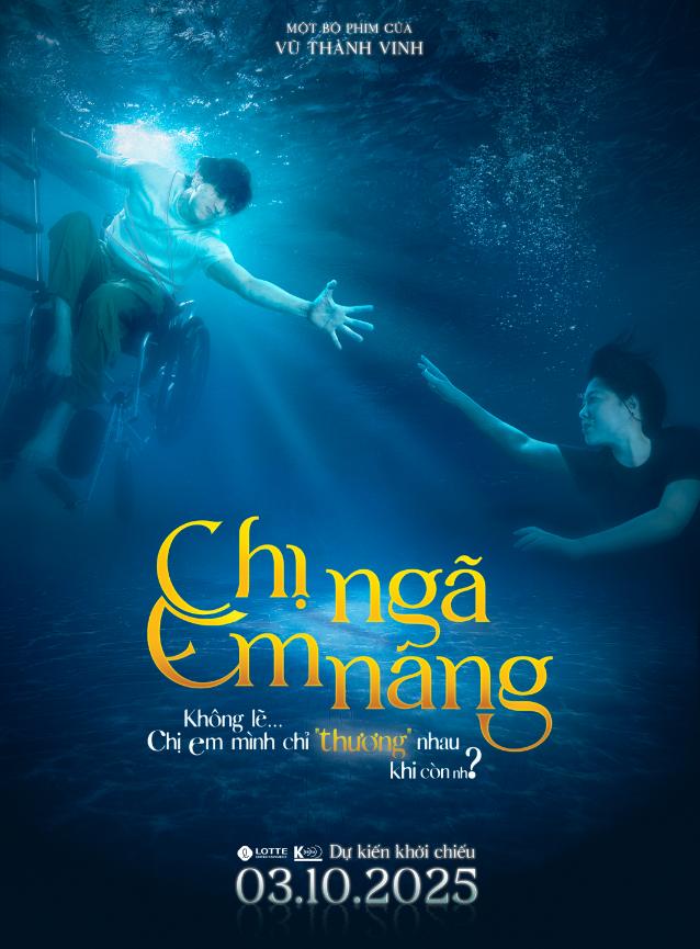 Chị Ngã Em Nâng 2 Lê Khánh   Thuận Nguyễn vượt qua nỗi sợ để hoàn thành cảnh quay nguy hiểm dưới hồ bơi