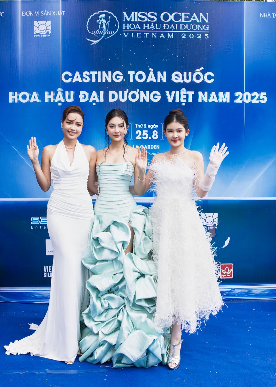 NGỌC CHÂU THU UYÊN NGÂN ANH 2 Ngọc Châu, Ngân Anh và Thu Uyên làm giám khảo casting Hoa hậu Đại dương Việt Nam 2025