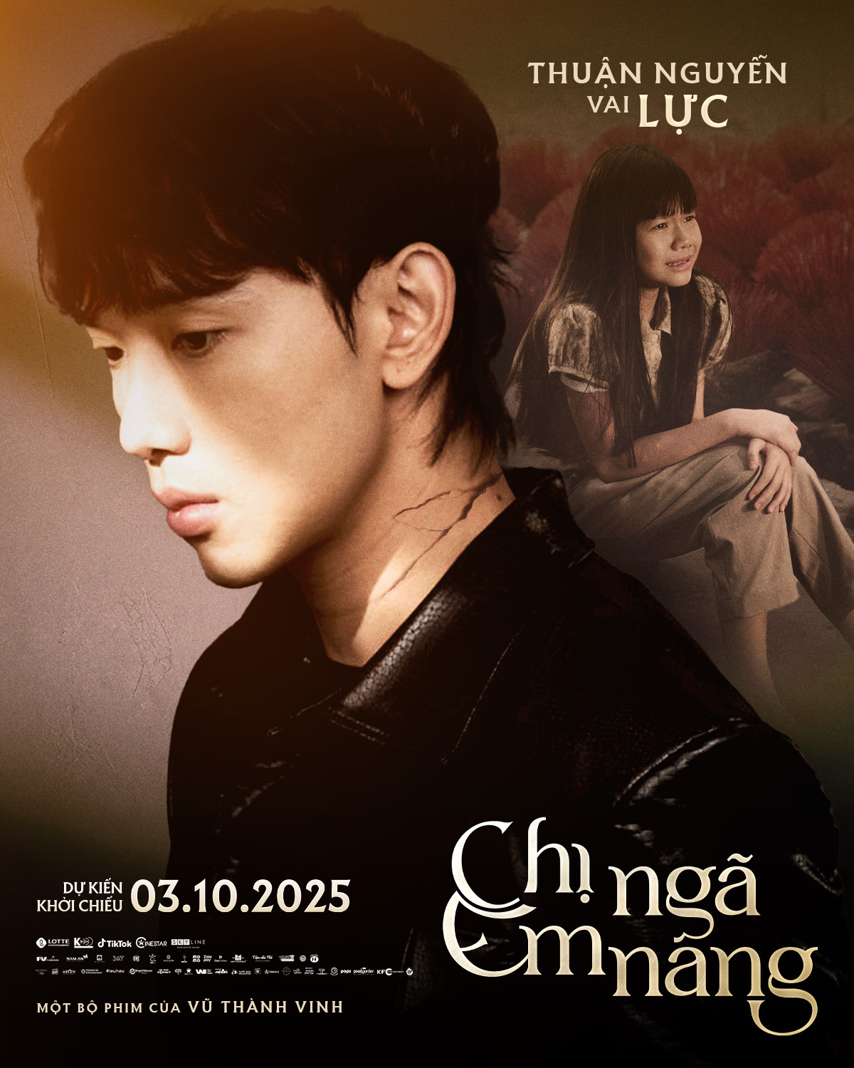 CHARACTER POSTER LUC SOCIAL Lê Khánh quên thoại vì uống rượu say khi quay phim Chị Ngã Em Nâng