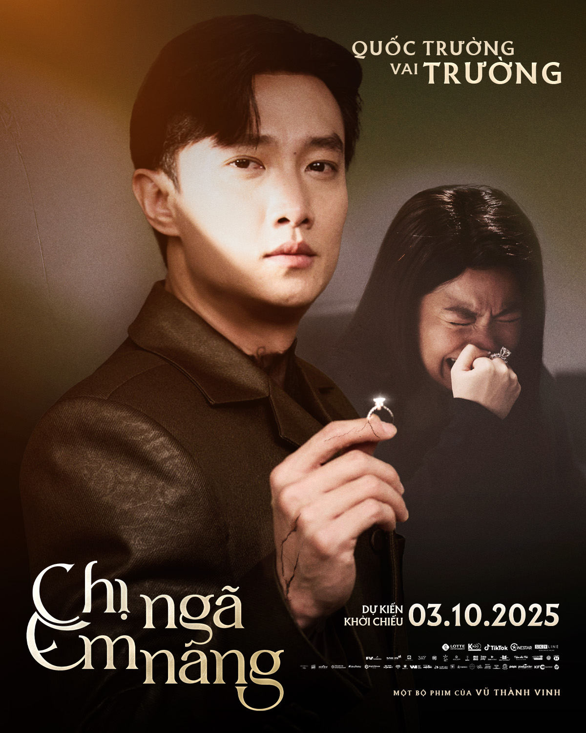 CHARACTER POSTER TRUONG SOCIAL Lê Khánh quên thoại vì uống rượu say khi quay phim Chị Ngã Em Nâng