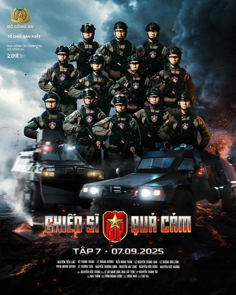 EP7 POSTER OFFICIAL Binz vừa xuất hiện tại Chiến Sĩ Quả Cảm đã than trời vì sợ dính đạn