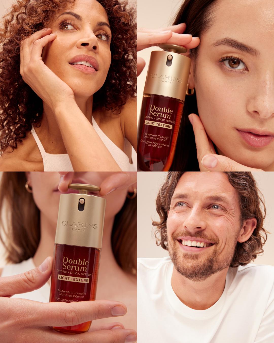 serum light 2 Clarins ra mắt Double Serum Light Texture: Kích hoạt sức mạnh chống lão hóa
