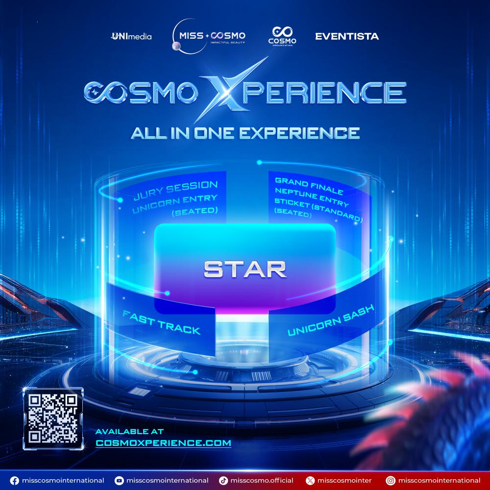 CosmoXperience 1 Miss Cosmo 2025 hé lộ layout sân khấu và hai gói thành viên mới CosmoXperience