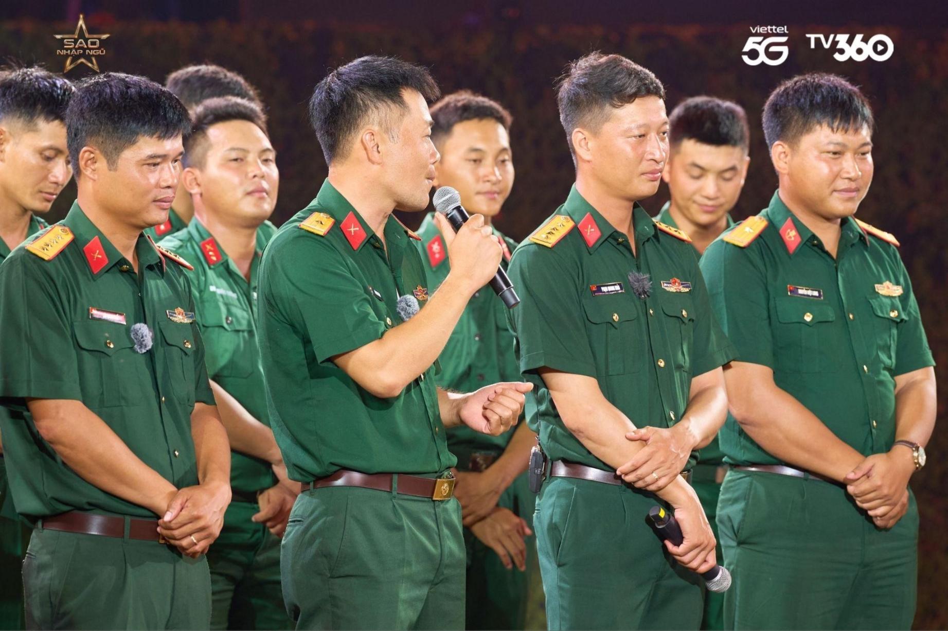 Sao Nhập Ngũ 2025 4 Hòa Minzy, Chi Pu bất ngờ khi Thiếu tá Bùi Trung Kiên hát “Vì nhân dân quên mình”
