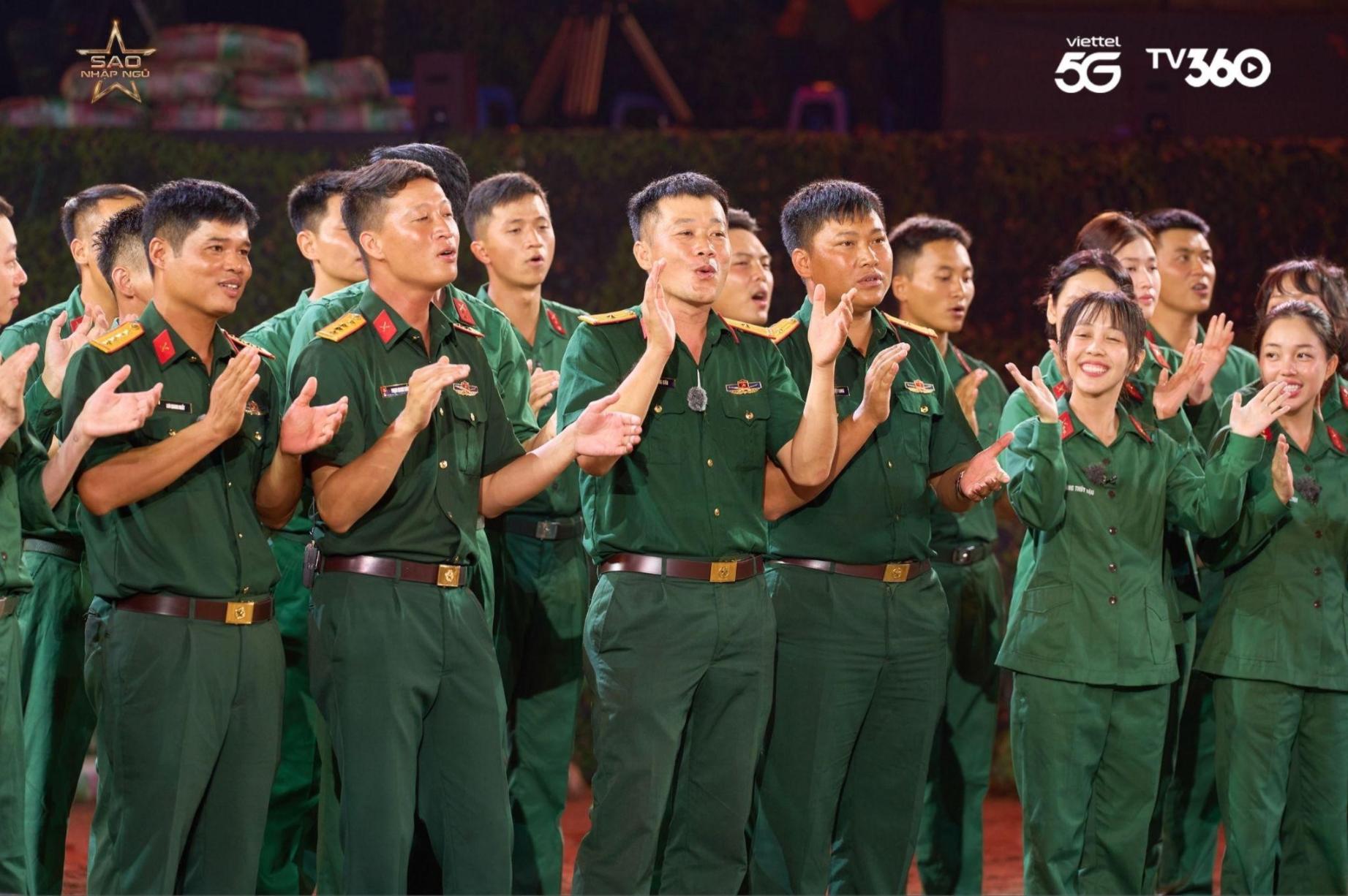 Sao Nhập Ngũ 2025 5 Hòa Minzy, Chi Pu bất ngờ khi Thiếu tá Bùi Trung Kiên hát “Vì nhân dân quên mình”