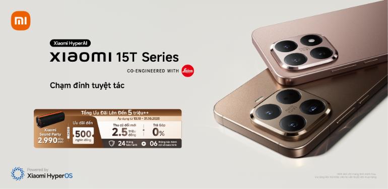 Xiaomi 15T Series .1 Xiaomi 15T Series lập kỷ lục doanh số mới cho Xiaomi Việt Nam