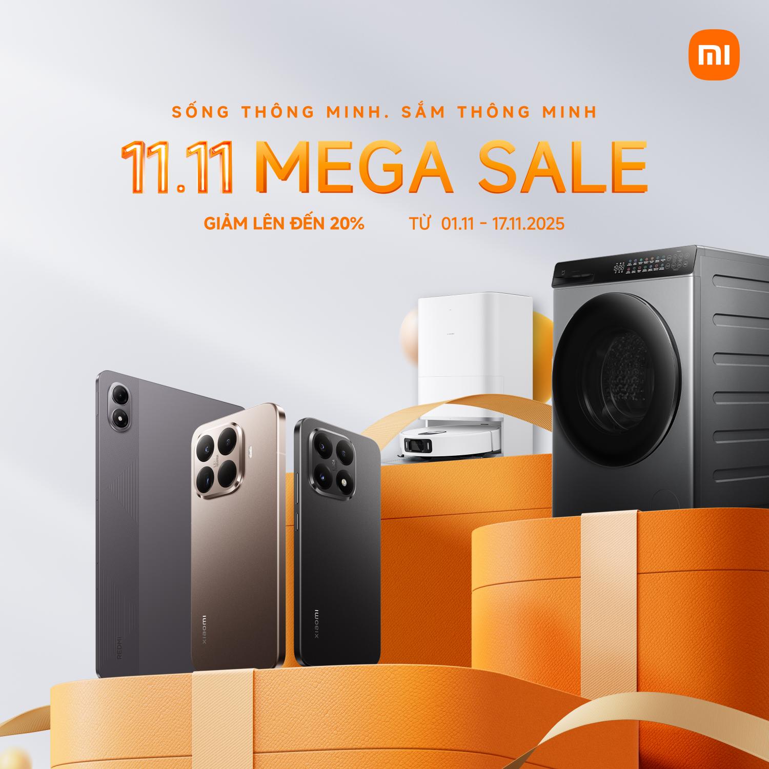 KV Square 1 Xiaomi 11.11 Mega Sale bùng nổ: Sống thông minh   Sắm thông minh