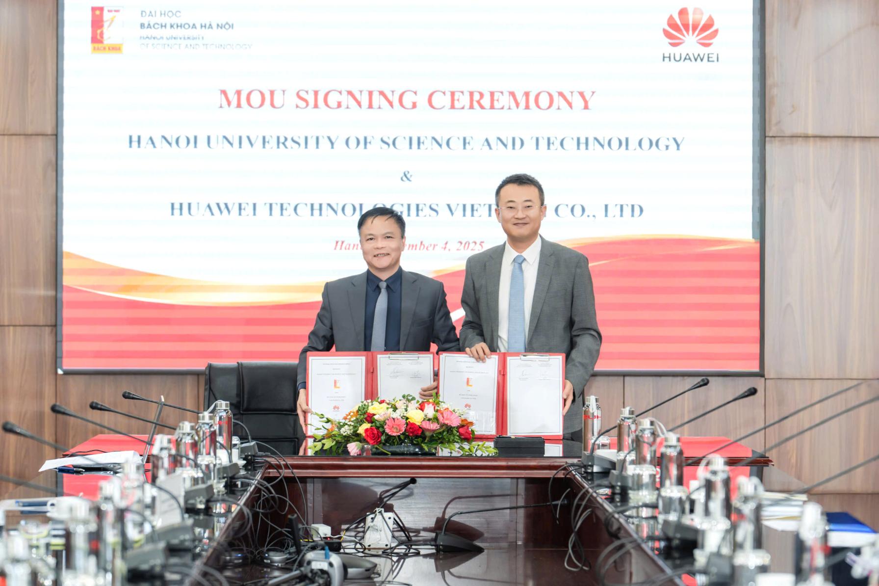 ĐH Bách khoa Hà Nội và Huawei Việt Nam ký kết hợp tác trong giáo dục và phát triển nhân tài ICT 4 MOU Bách Khoa Huawei Việt Nam ĐH Bách khoa Hà Nội và Huawei Việt Nam ký kết hợp tác trong giáo dục và phát triển nhân tài ICT