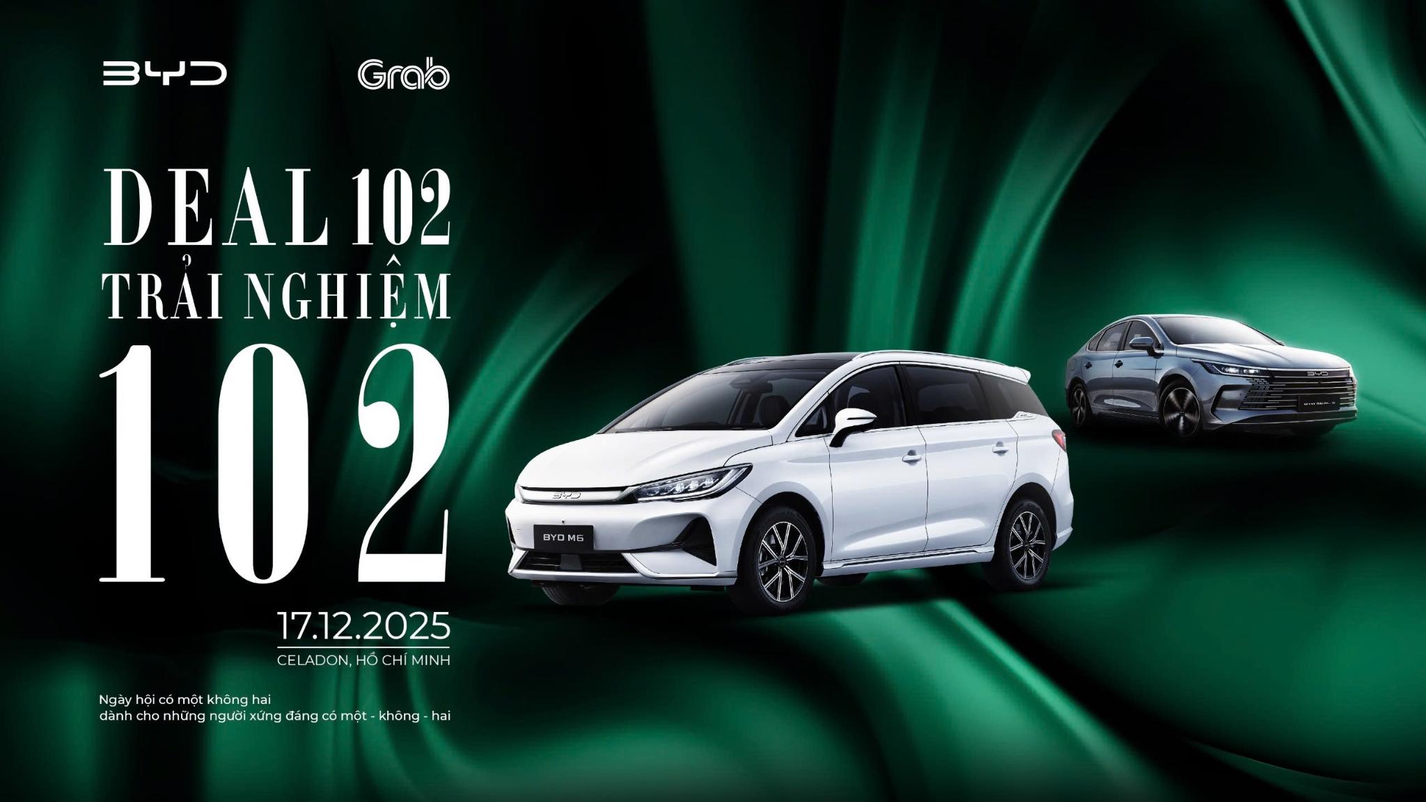 BYD Deal 102 KV 2 1 BYD Việt Nam công bố chuỗi sự kiện BYD   Ngày hội 102