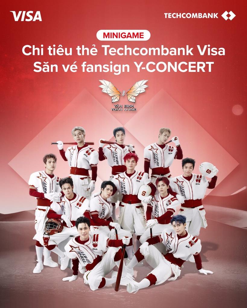 Visa đồng hành cùng Techcombank mang đến ưu đãi độc quyền tại Y CONCERT 2025 Chi tiêu thẻ Techcombank Visa săn vé fansign Y Concert Visa đồng hành cùng Techcombank mang đến ưu đãi độc quyền tại Y CONCERT 2025