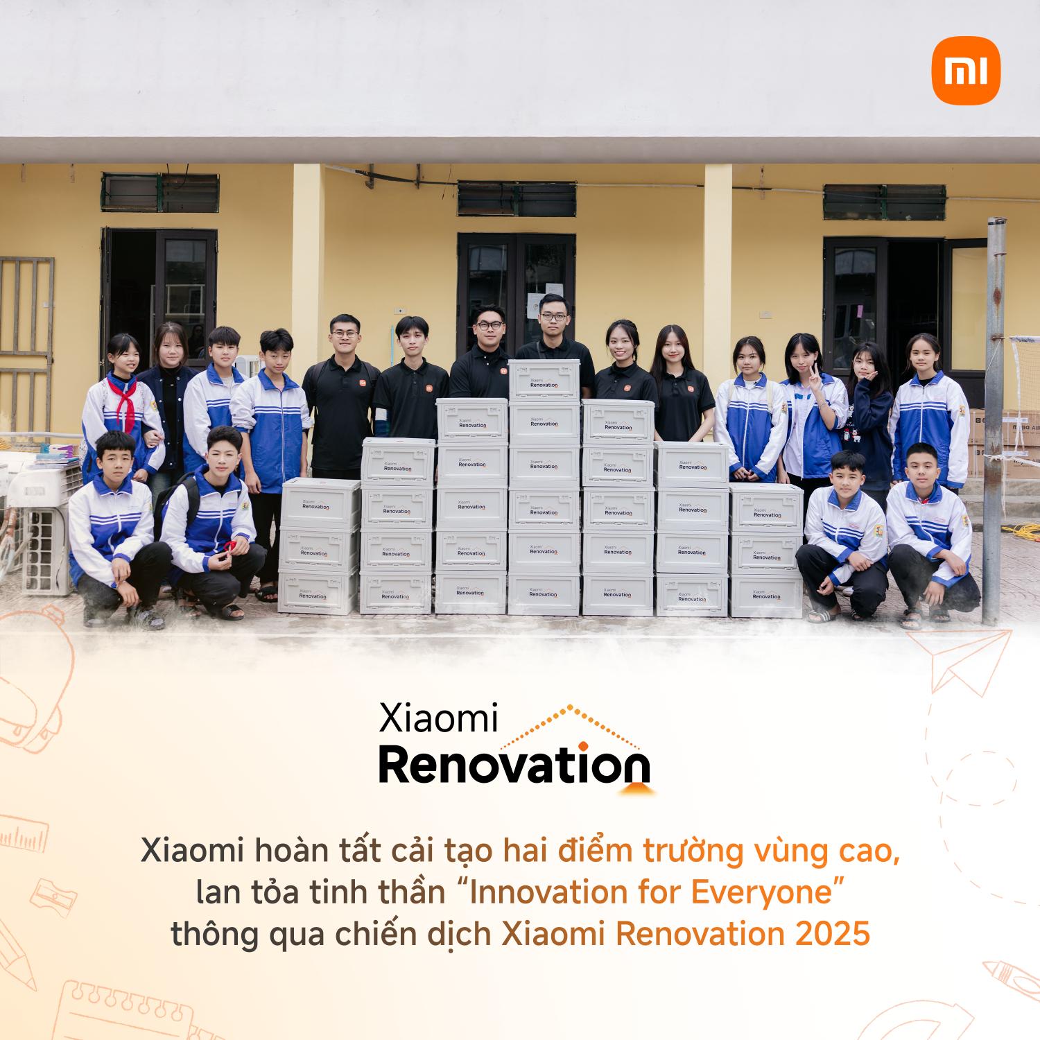 Xiaomi hoàn tất cải tạo điểm trường vùng cao tại Tuyên Quang và Thái Nguyên Xiaomi Renovation 1 Xiaomi hoàn tất cải tạo điểm trường vùng cao tại Tuyên Quang và Thái Nguyên