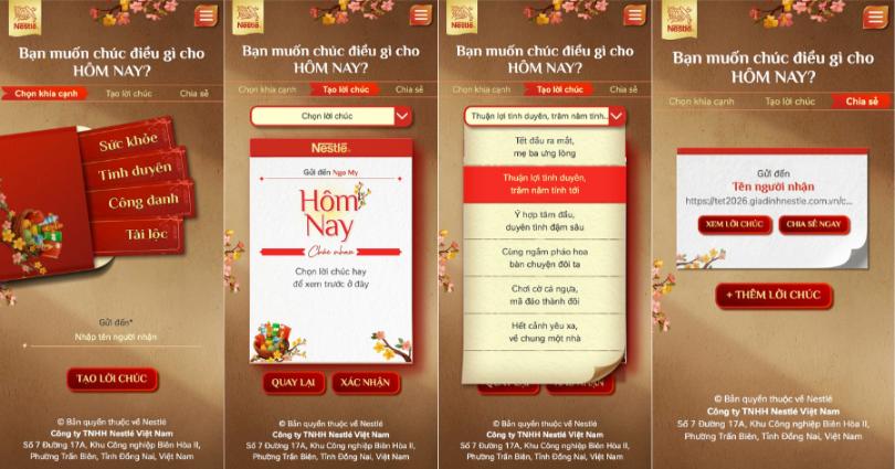 Chương trình Cầu Gì Hơn Phút Giây Này Bên Nhau được triển khai trên trang web Gia Đình Nestlé Nestlé Việt Nam lan tỏa thông điệp Trân quý từng khoảnh khắc sum vầy trong dịp Tết 2026