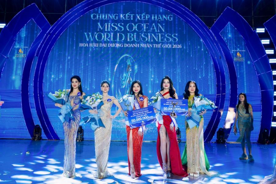 Miss Ocean World Business 2026 3 1 Miss Ocean World Business 2026 tìm ra chủ nhân vương miện và bộ tứ Á hậu đầy thuyết phục