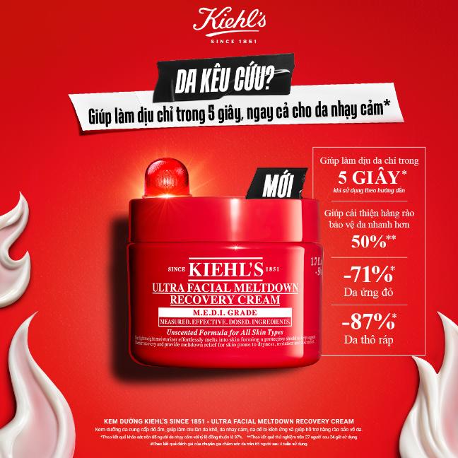 Kiehl’s ra mắt giải pháp cấp cứu và phục hồi chuyên sâu cho làn da đang quá tải Ultra Facial Meltdown Recovery Cream 2 Kiehl’s ra mắt giải pháp cấp cứu và phục hồi chuyên sâu cho làn da đang quá tải
