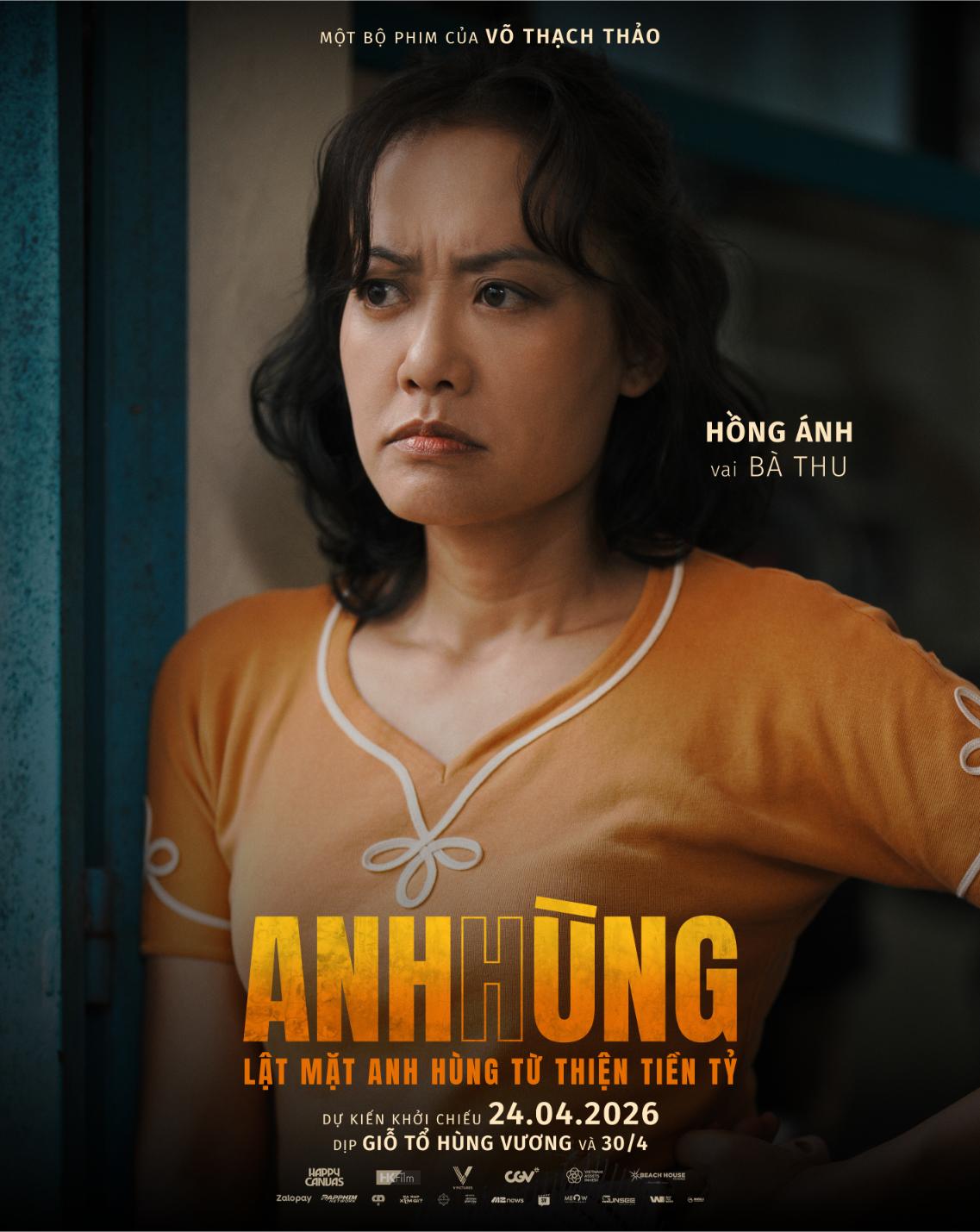 Phim “Anh Hùng” của Thái Hòa tung bộ poster nhân vật, ai cũng ẩn chứa nỗi niềm riêng? CHARACTER HONG ANH Phim “Anh Hùng” của Thái Hòa tung bộ poster nhân vật, ai cũng ẩn chứa nỗi niềm riêng?