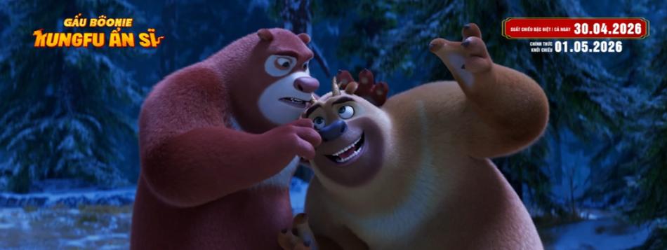 Thương hiệu hoạt hình ăn khách hàng đầu thế giới đổ bộ rạp Việt với phần phim mới nhất GẤU BOONIE KUNGFU ẨN SĨ 1 Thương hiệu hoạt hình ăn khách hàng đầu thế giới đổ bộ rạp Việt với phần phim mới nhất