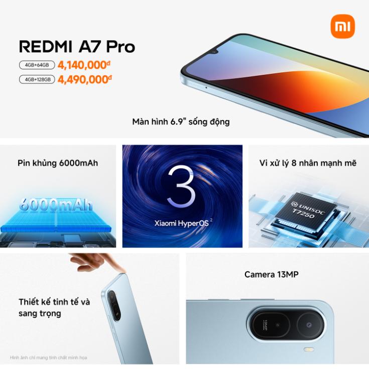 REDMI A7 Pro KSP Summary Xiaomi ra mắt REDMI A7 Pro, mang đến trải nghiệm chuẩn Pro cho người dùng phổ thông Việt
