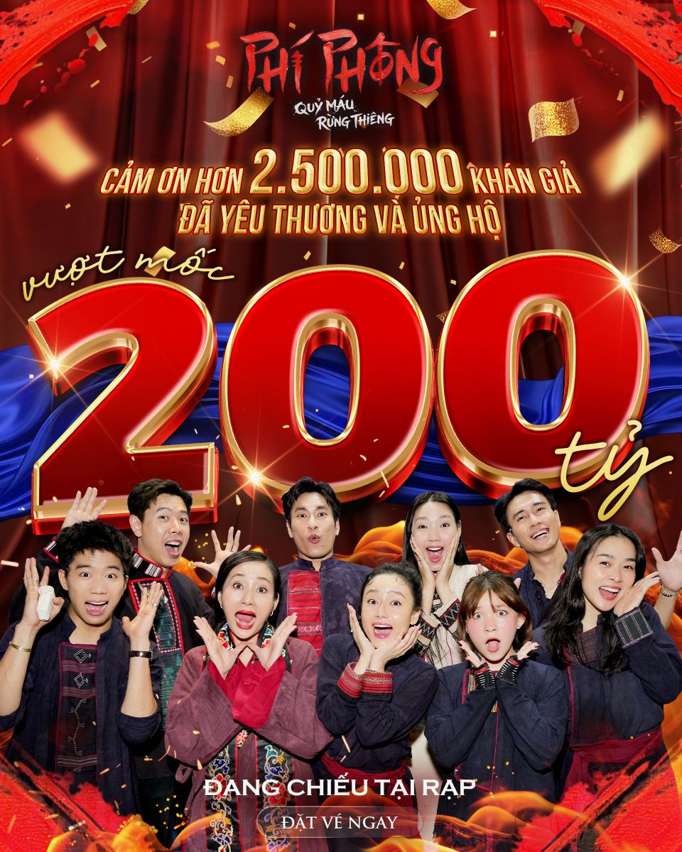 PP 200ty 1 Phí Phông: Quỷ Máu Rừng Thiêng chạm mốc 200 tỷ, giữ vững top đầu tại phòng vé Việt