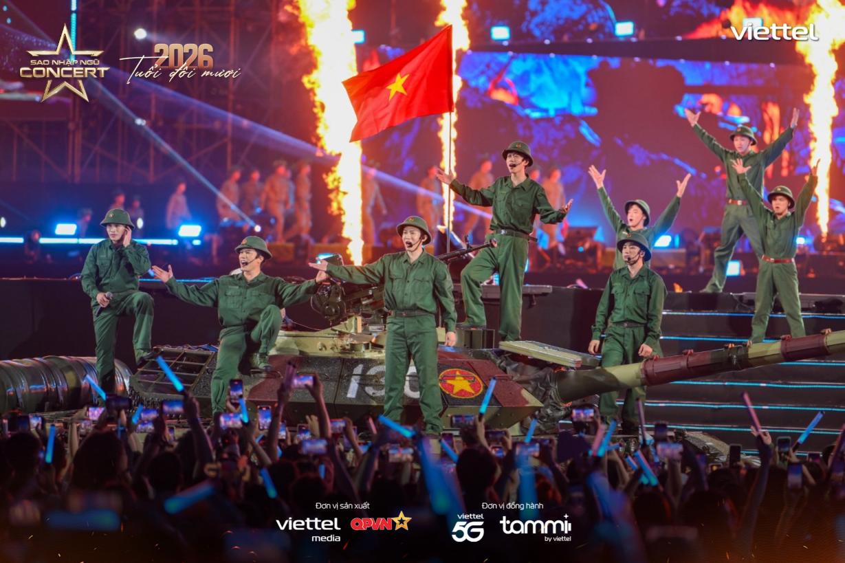 Sao Nhập Ngũ Concert 2026 11 Vẻ đẹp người lính tái hiện đầy cảm xúc tại Sao Nhập Ngũ Concert 2026