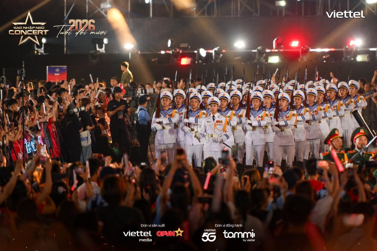 Sao Nhập Ngũ Concert 2026 14 Vẻ đẹp người lính tái hiện đầy cảm xúc tại Sao Nhập Ngũ Concert 2026