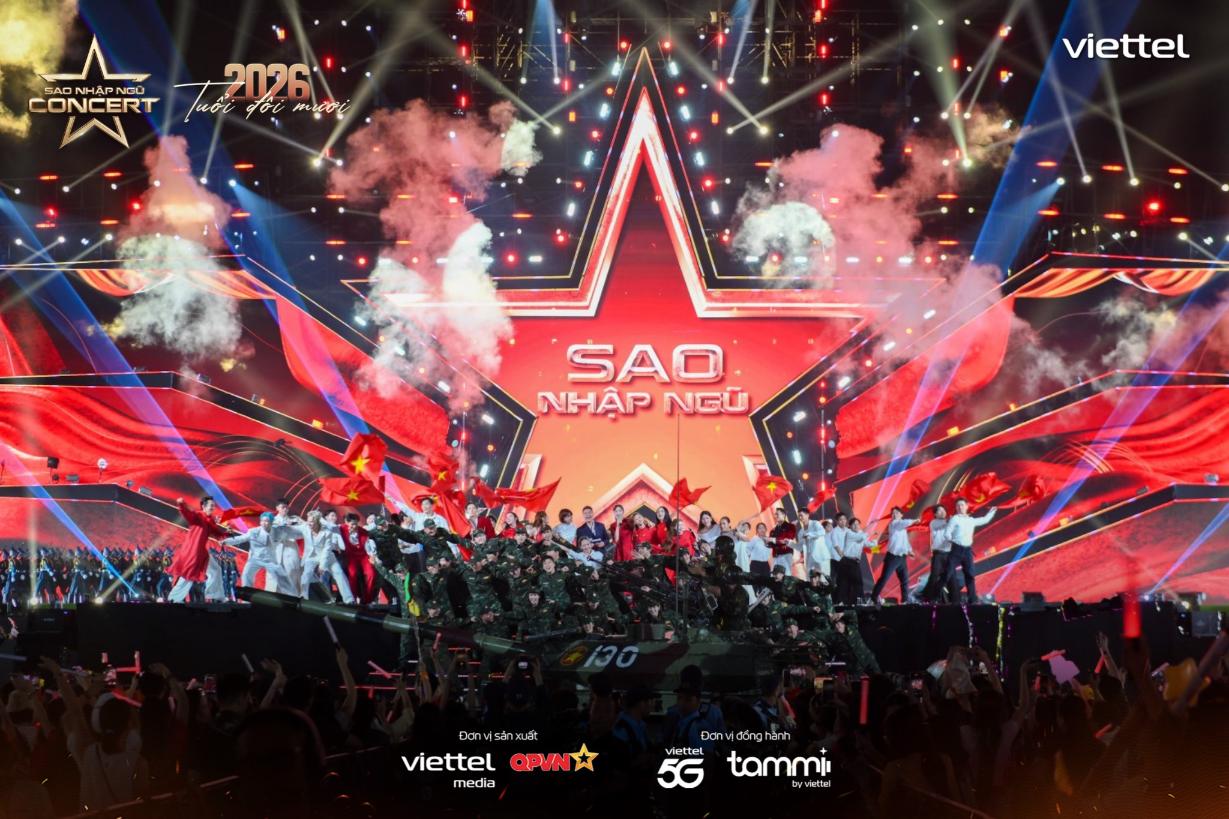Sao Nhập Ngũ Concert 2026 17 Vẻ đẹp người lính tái hiện đầy cảm xúc tại Sao Nhập Ngũ Concert 2026