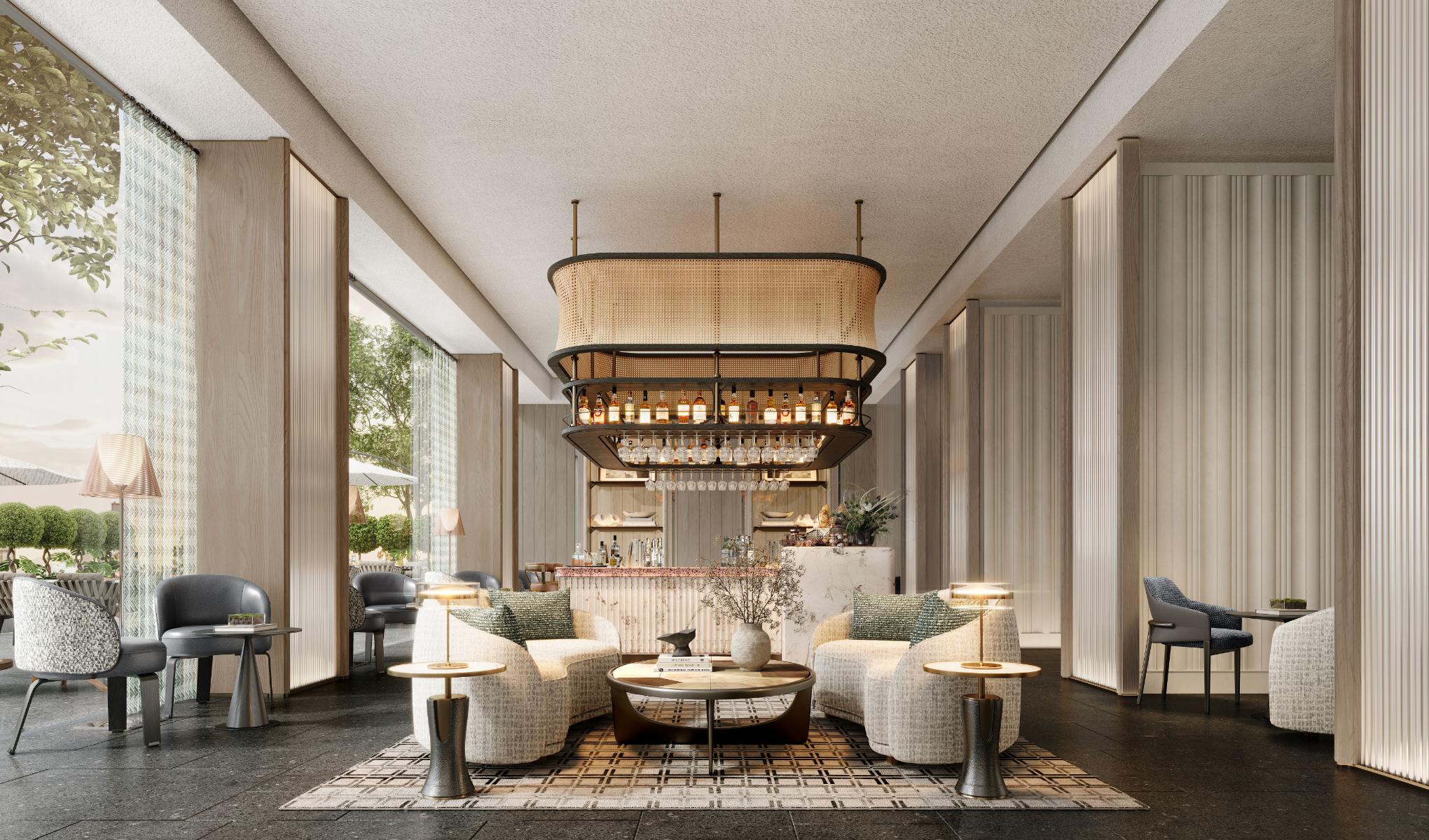 Crowne Plaza Binh Duong Lobby Bar rendering 1 IHG mở rộng danh mục hạng sang với Regent Ho Tram và Crowne Plaza Saigon Binh Duong