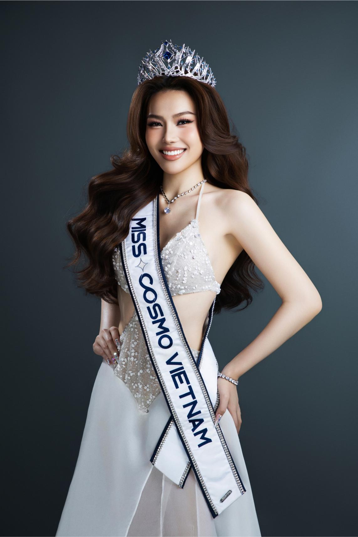 Miss Cosmo 2026 Đỗ Cẩm Ly 1 Á hậu Đỗ Cẩm Ly sẽ là đại diện tiếp theo của Việt Nam tại Miss Cosmo 2026