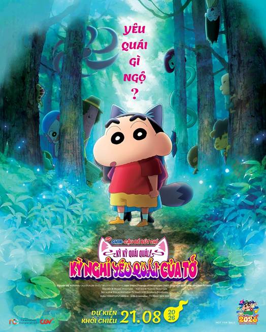 SHIN CẬU BÉ BÚT CHÌ Shin trở lại màn ảnh rộng với chuyến phiêu lưu đến thế giới yêu quái đầy bất ngờ