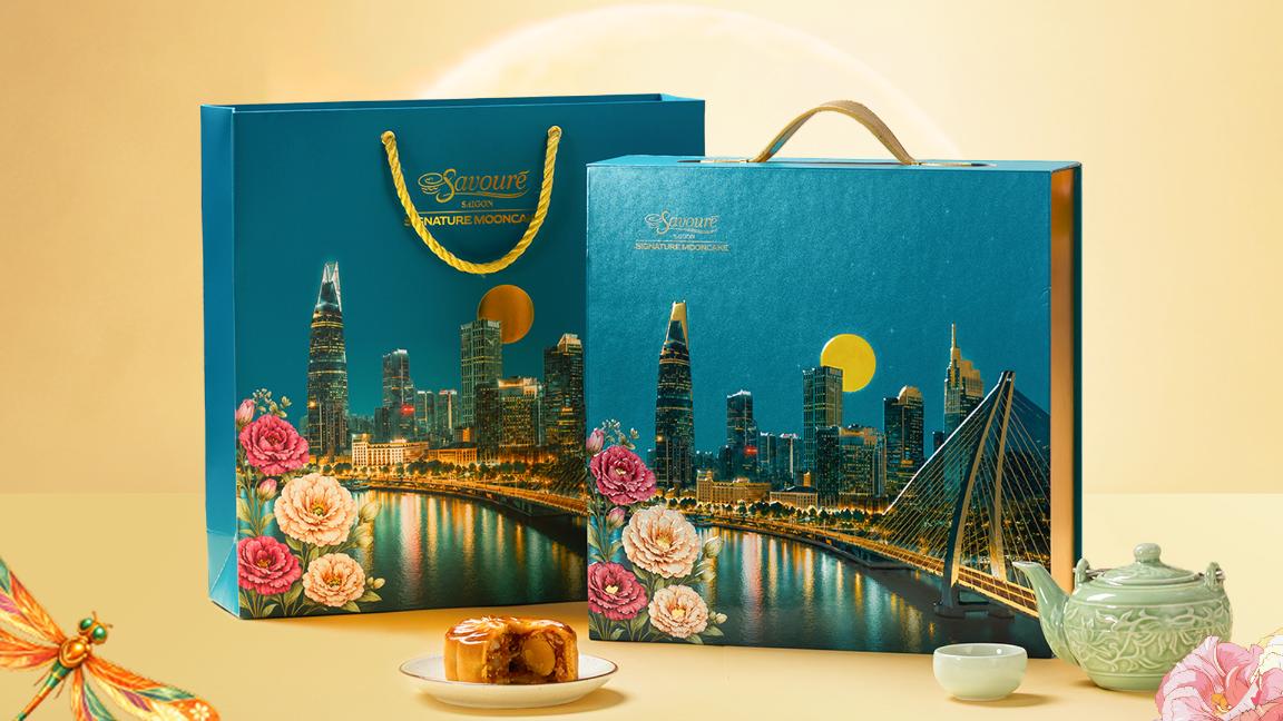 SVR Trung Thu Hộp Thịnh Vượng Vui trọn mùa trăng cùng Savouré với BST ‘Saigon Signature Mooncake 2026