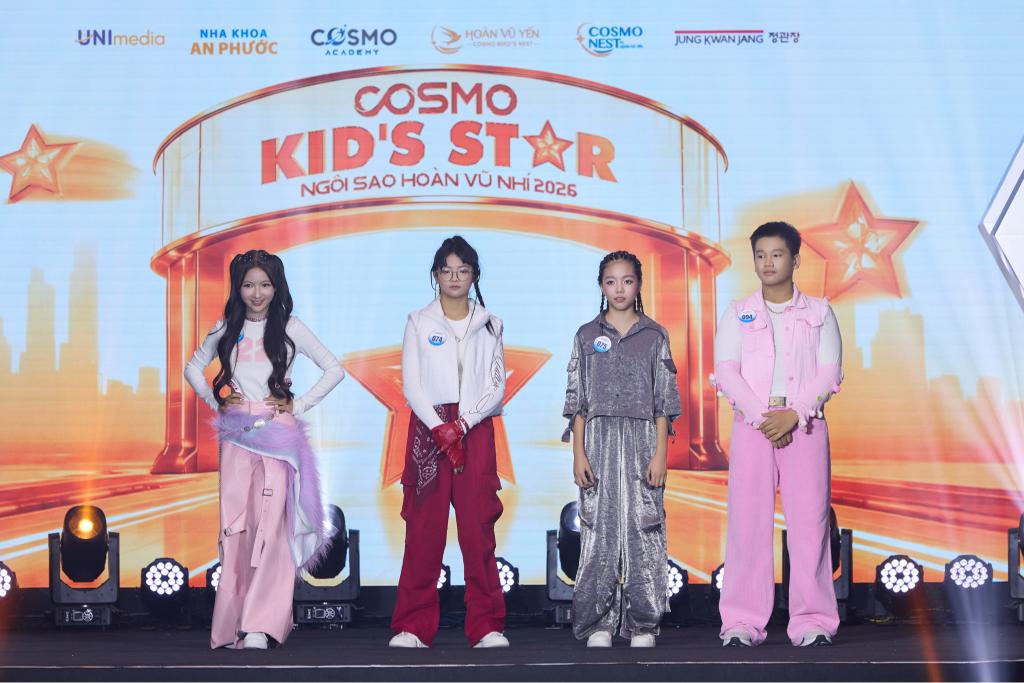 Cosmo Kid’s Star Ngôi Sao Hoàn Vũ Nhí 2026 1 Hà Kim Long và Isabella Galliano giành quán quân Cosmo Kids Star 2026