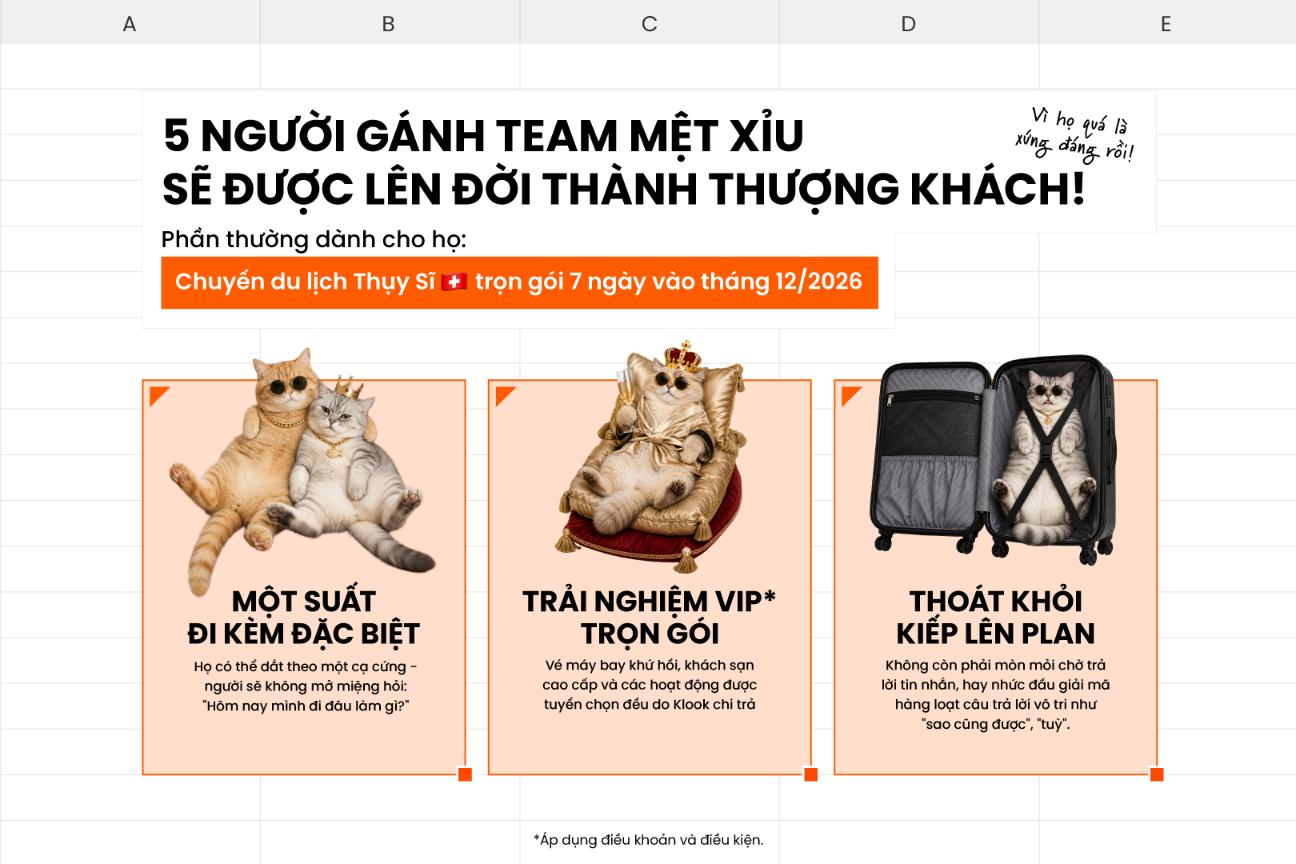 Klook 2 Klook khởi động chiến dịch toàn cầu, tôn vinh những người lên kế hoạch du lịch