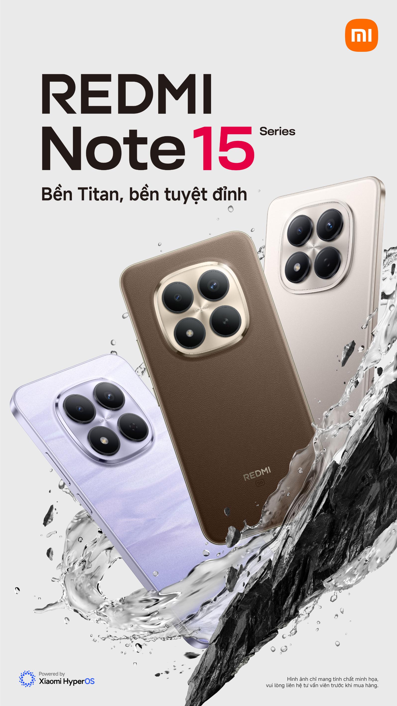 REDMI Note 15 Series Xiaomi giữ top 2 thị trường smartphone tại Việt Nam