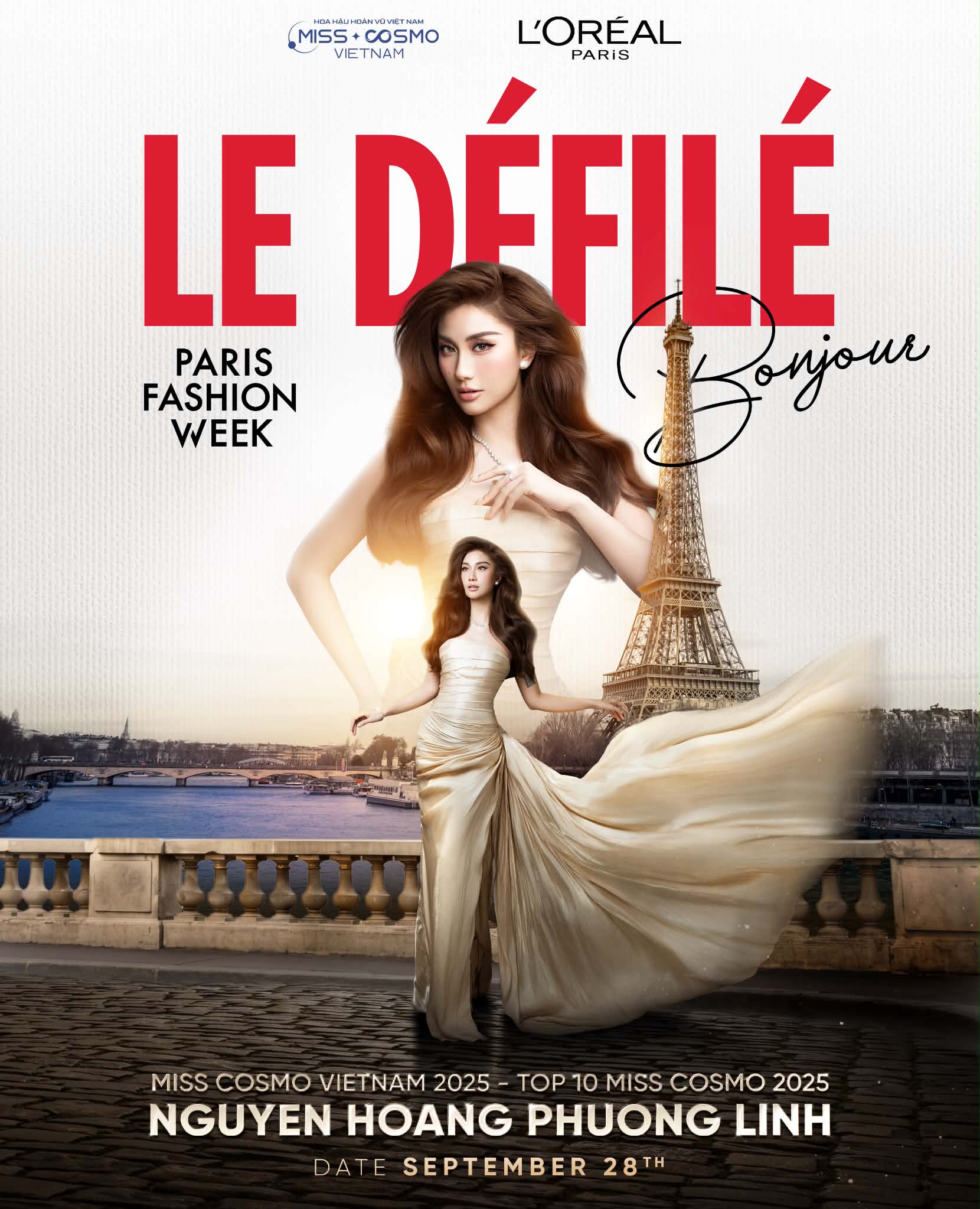  Hoa hậu Phương Linh chính thức góp mặt tại Paris Fashion Week 2026