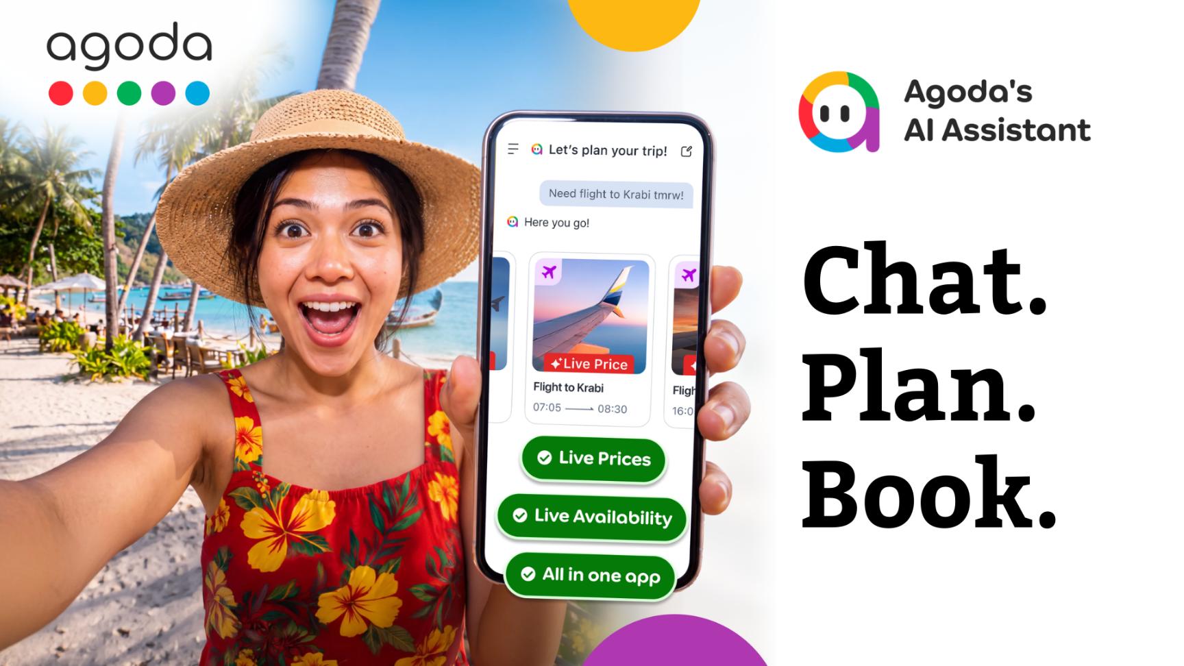 Agoda AI Assistant  Trợ lý AI từ Agoda: Gom gọn mọi bước lên kế hoạch và chốt chuyến đi chỉ trong một khung chat