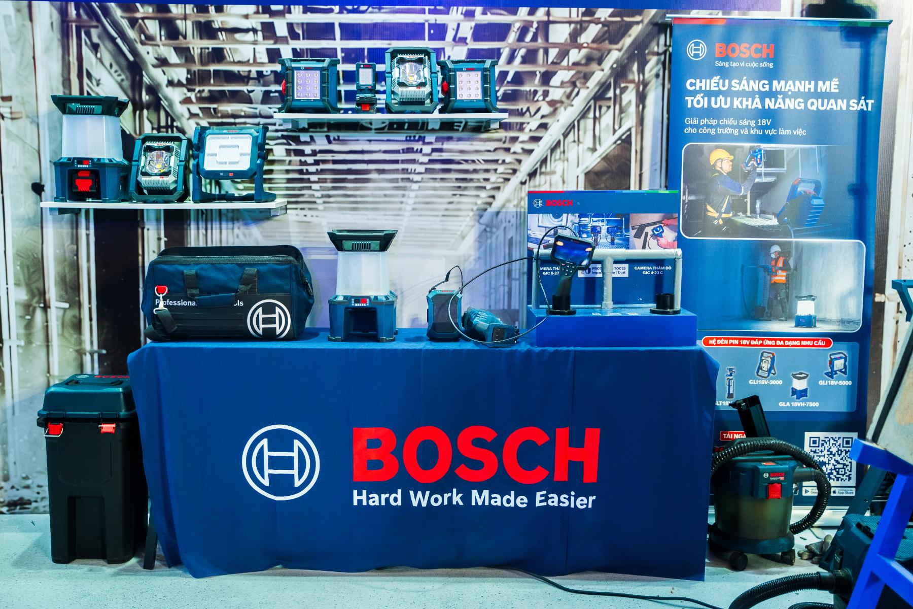 Bosch 1 Bosch giới thiệu các giải pháp công nghệ giúp người dùng chuyên nghiệp làm việc hiệu quả hơn