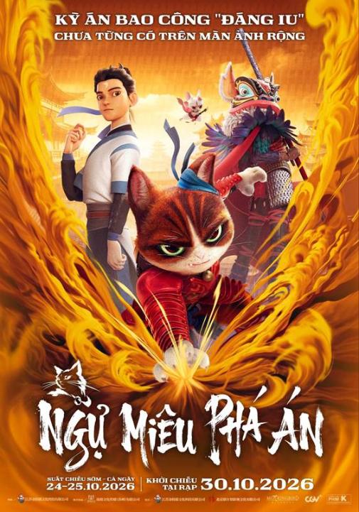 NGỰ MIÊU PHÁ ÁN 1 Bao Công và mèo “song kiếm” phá án gây sốc trong siêu phẩm hoạt hình NGỰ MIÊU PHÁ ÁN