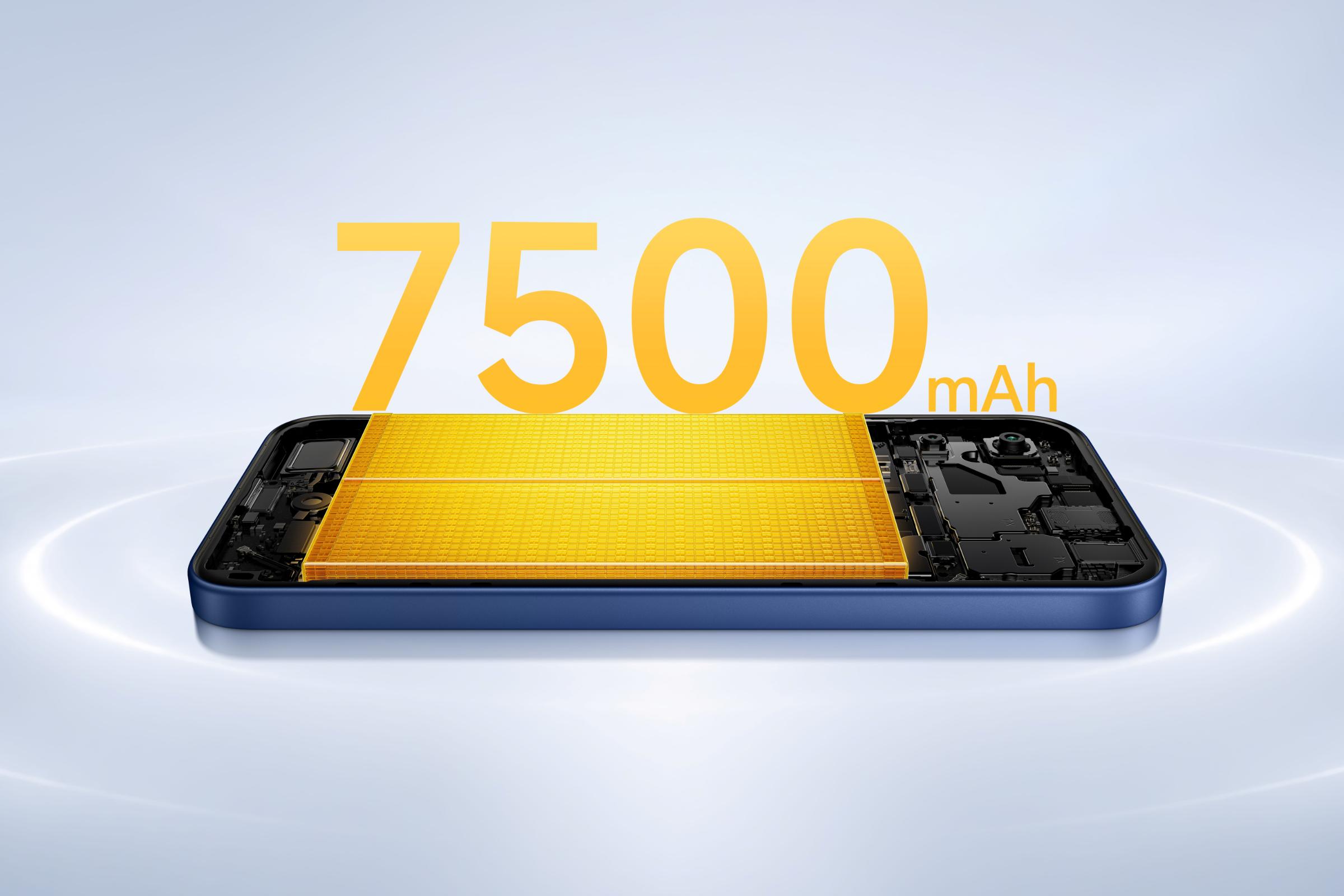POCO C95 Pro: Pin 7.500mAh bền bỉ, màn hình lớn cho trải nghiệm giải trí trọn vẹn POCO C95 Pro Blue 7500mAh Battery POCO C95 Pro: Pin 7.500mAh bền bỉ, màn hình lớn cho trải nghiệm giải trí trọn vẹn